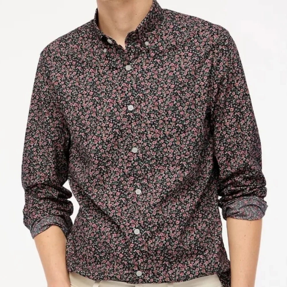 J. Crew Men's FLEX Washed L8 G Sleeve Shirt New Size Large